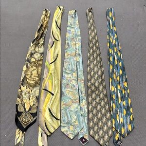 Bachrach Men's Ties - Black, Gold, Yellow, Blue, Green Collection
